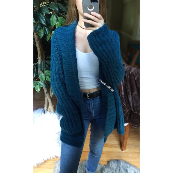 Sweaters - 🌿 Ultra Soft Teal Cozy Knit Cardigan 🌿